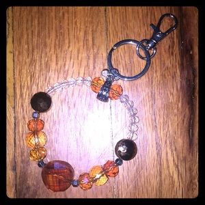 Handmade Beaded Bracelet Keychain!